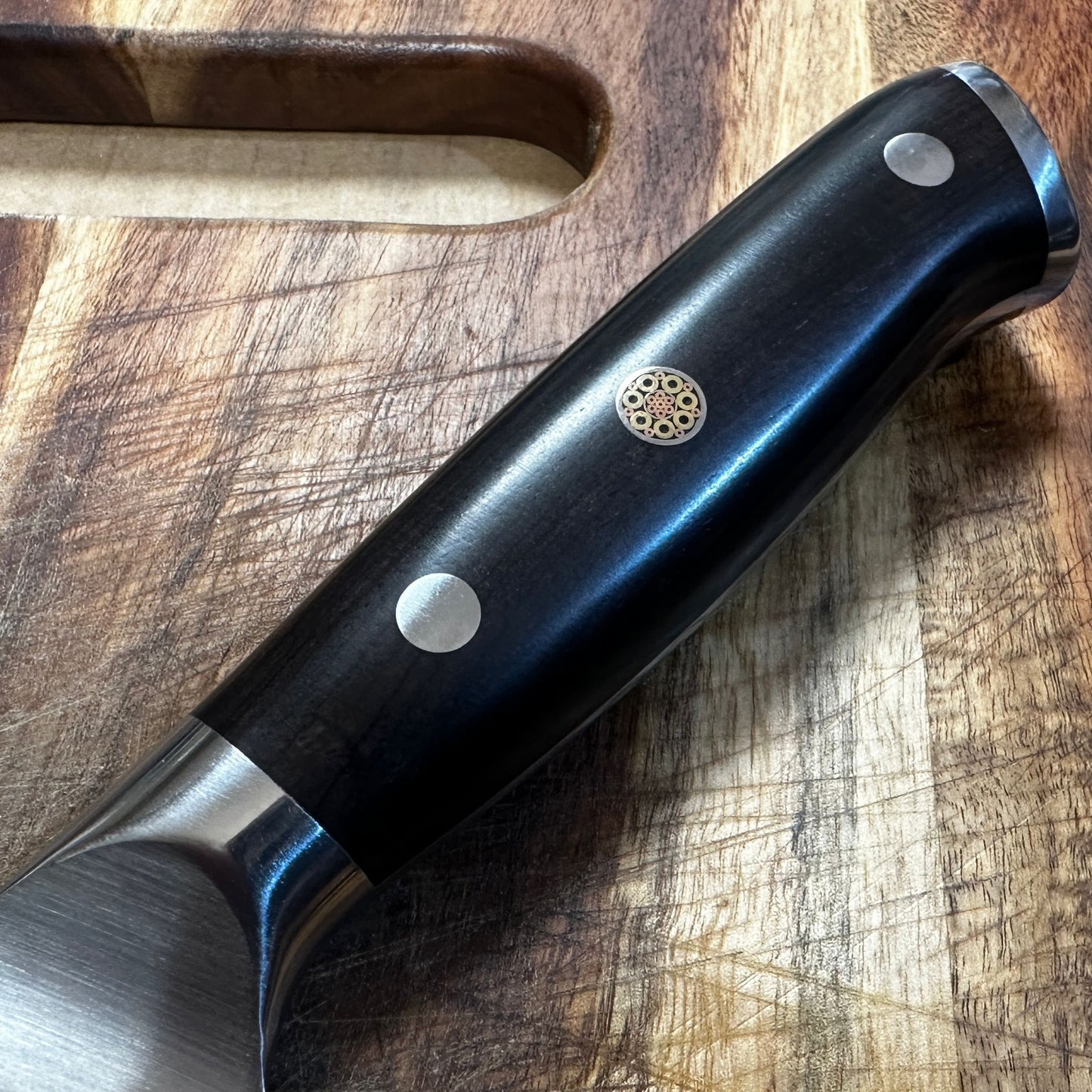 The German Steel 8.25" BAZ™ Chef Knife: X50CrMoV15 with Ebony Handle [GE210]
